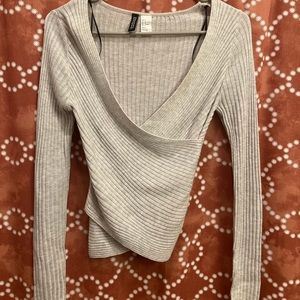 Wrap around sweater